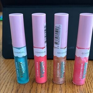 COVERGIRL Clean Fresh Plumping Lip Gloss Collection - Blue, Pink, Gold